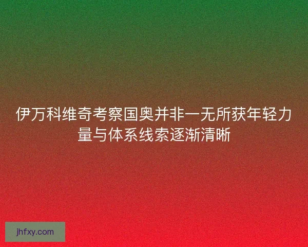 伊万科维奇考察国奥并非一无所获年轻力量与体系线索逐渐清晰